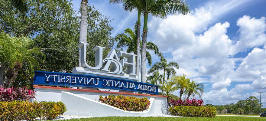 FAU entrance sign